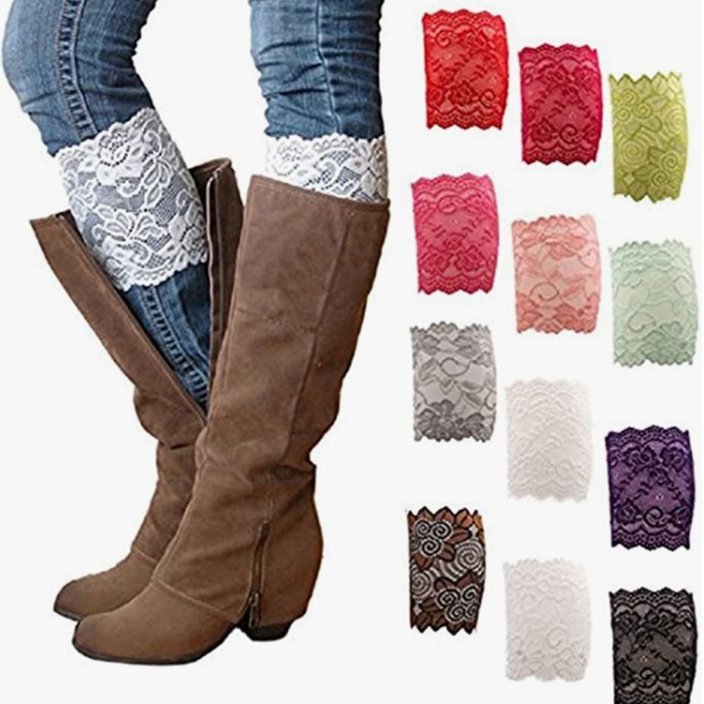 💕NEW! 💕 3 Pair Lace Boot Cuffs